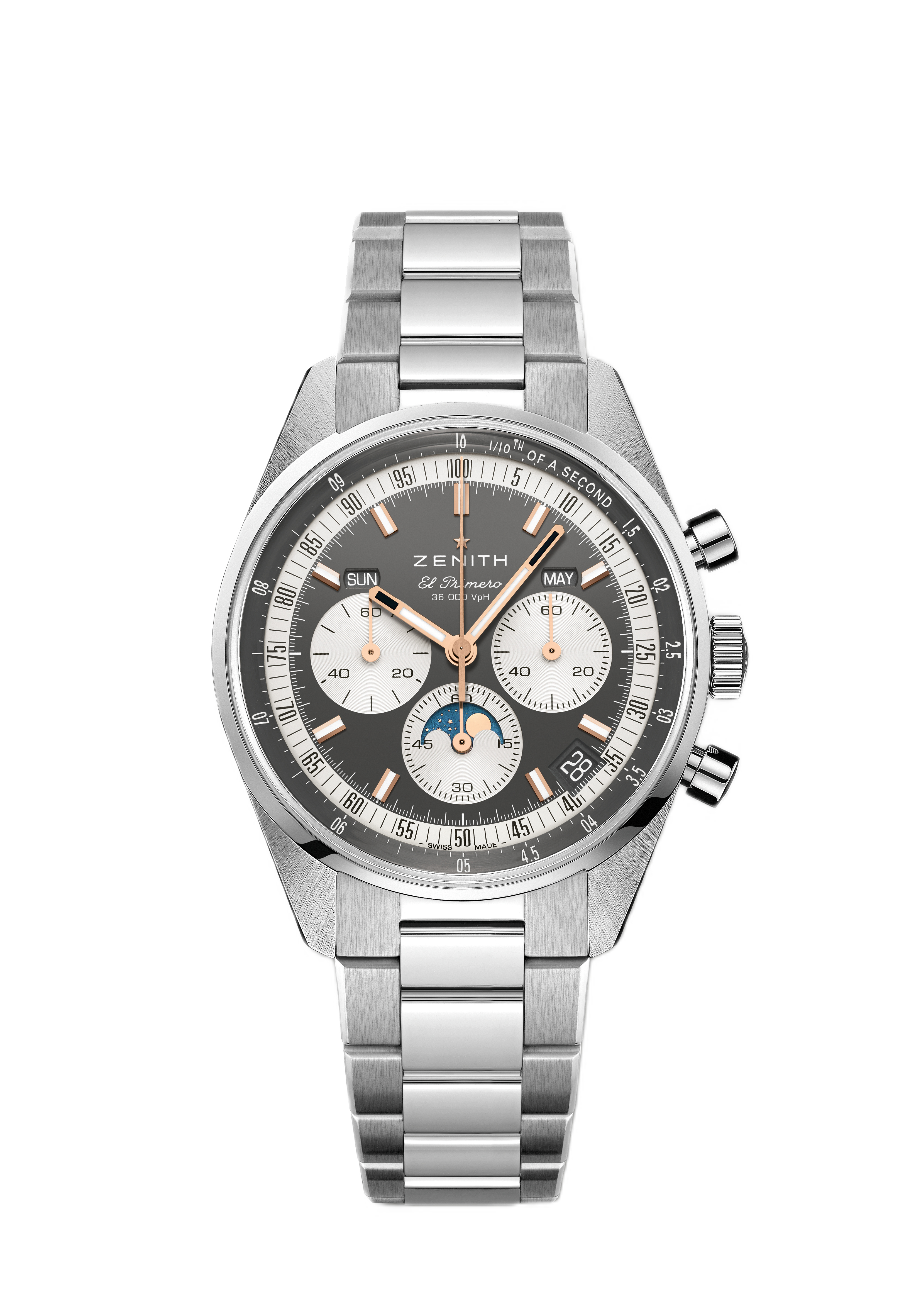 Men's watch / unisex  ZENITH, Chronomaster Original Triple Calendar / 38mm, SKU: 03.3400.3610/39.M3200 | watchphilosophy.co.uk