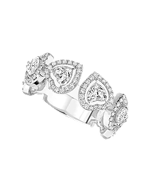 Joy Cœur Multi Diamond White Gold Wedding Ring