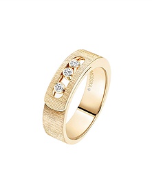 Move Noa Ciselé Yellow Gold Diamond Ring