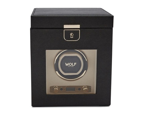  WOLF 1834, Palermo Single Watch Winder With Jewellery Storage, SKU: 213702 | watchphilosophy.co.uk