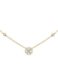 Joy Rond 0.20ct Diamond Yellow Gold Necklace