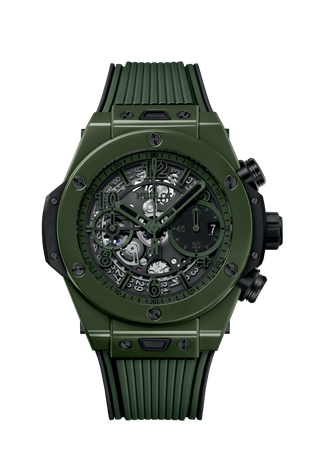 Men's watch / unisex  HUBLOT, Big Bang Unico Green Ceramic Limited Edition / 42mm, SKU: 441.GX.5210.RX | watchphilosophy.co.uk