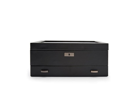  WOLF 1834, Axis 10pc Watch Box With Drawer, SKU: 488203 | watchphilosophy.co.uk