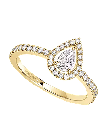 Joy Pear Cut Diamond Yellow Gold Ring