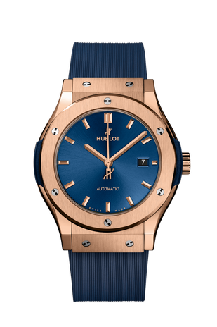 Men's watch / unisex  HUBLOT, Classic Fusion King Gold Blue / 42mm, SKU: 542.OX.7180.RX | watchphilosophy.co.uk