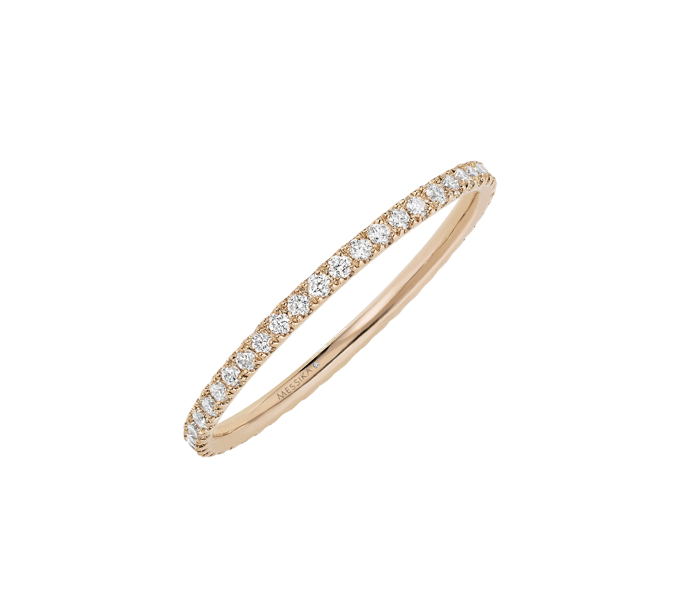 Women Jewellery  MESSIKA, Gatsby XS Diamond Pink Gold Wedding Ring, SKU: 05064-PG | watchphilosophy.co.uk