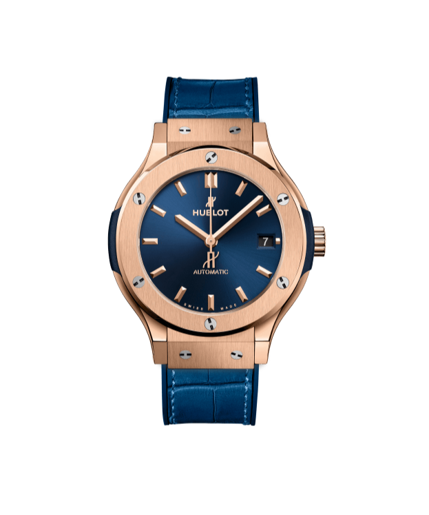 Men's watch / unisex  HUBLOT, Classic Fusion King Gold Blue / 38mm, SKU: 565.OX.7180.LR | watchphilosophy.co.uk