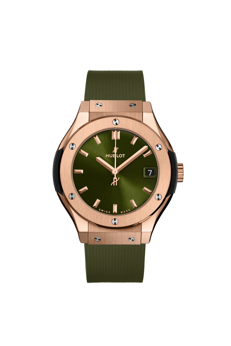 Ladies' watch  HUBLOT, Classic Fusion King Gold Green / 33mm, SKU: 581.OX.8980.RX | watchphilosophy.co.uk