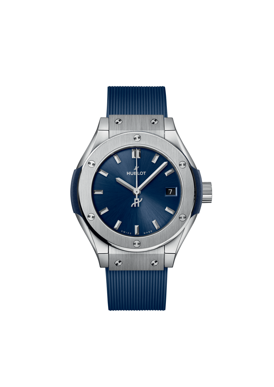 Ladies' watch  HUBLOT, Classic Fusion Titanium Blue / 29mm, SKU: 591.NX.7170.RX | watchphilosophy.co.uk