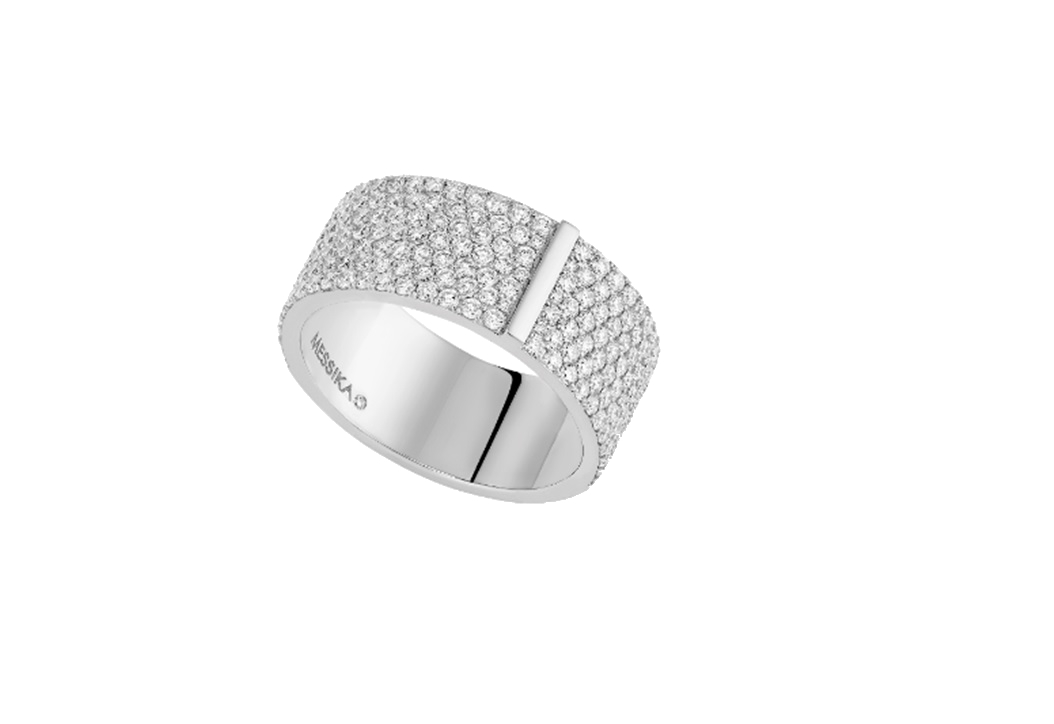 Women Jewellery  MESSIKA, Ring Kate PM Paved, SKU: 81BG02W0-6150-0036-WG-54 | watchphilosophy.co.uk