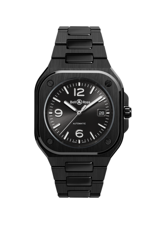 Men's watch / unisex  BELL & ROSS, BR 05 Black Ceramic / 41mm, SKU: BR05A-BL-CE/SCE | watchphilosophy.co.uk