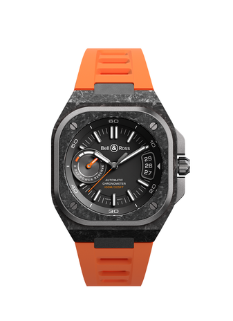 Men's watch / unisex  BELL & ROSS, BR-X5 Carbon Orange / 41mm, SKU: BRX5R-BO-TC/SRB | watchphilosophy.co.uk