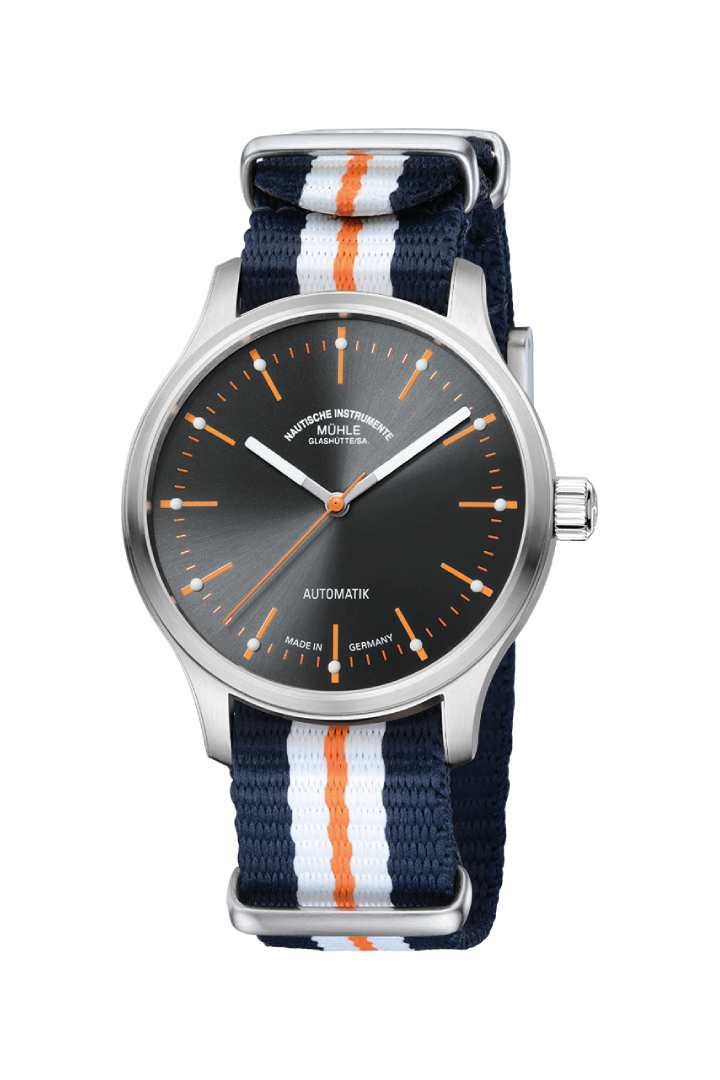 Men's watch / unisex  MÜHLE-GLASHÜTTE, Panova Grey / 40mm, SKU: M1-40-75-NB-I | watchphilosophy.co.uk