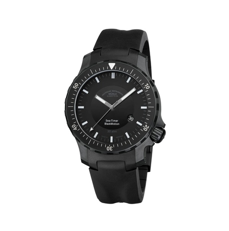 Men's watch / unisex  MÜHLE-GLASHÜTTE, Sea-Timer BlackMotion / 44mm, SKU: M1-41-83-KB | watchphilosophy.co.uk