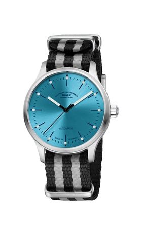 Men's watch / unisex  MÜHLE-GLASHÜTTE, Panova Turquoise / 40mm, SKU: M1-40-79-NB-IV | watchphilosophy.co.uk