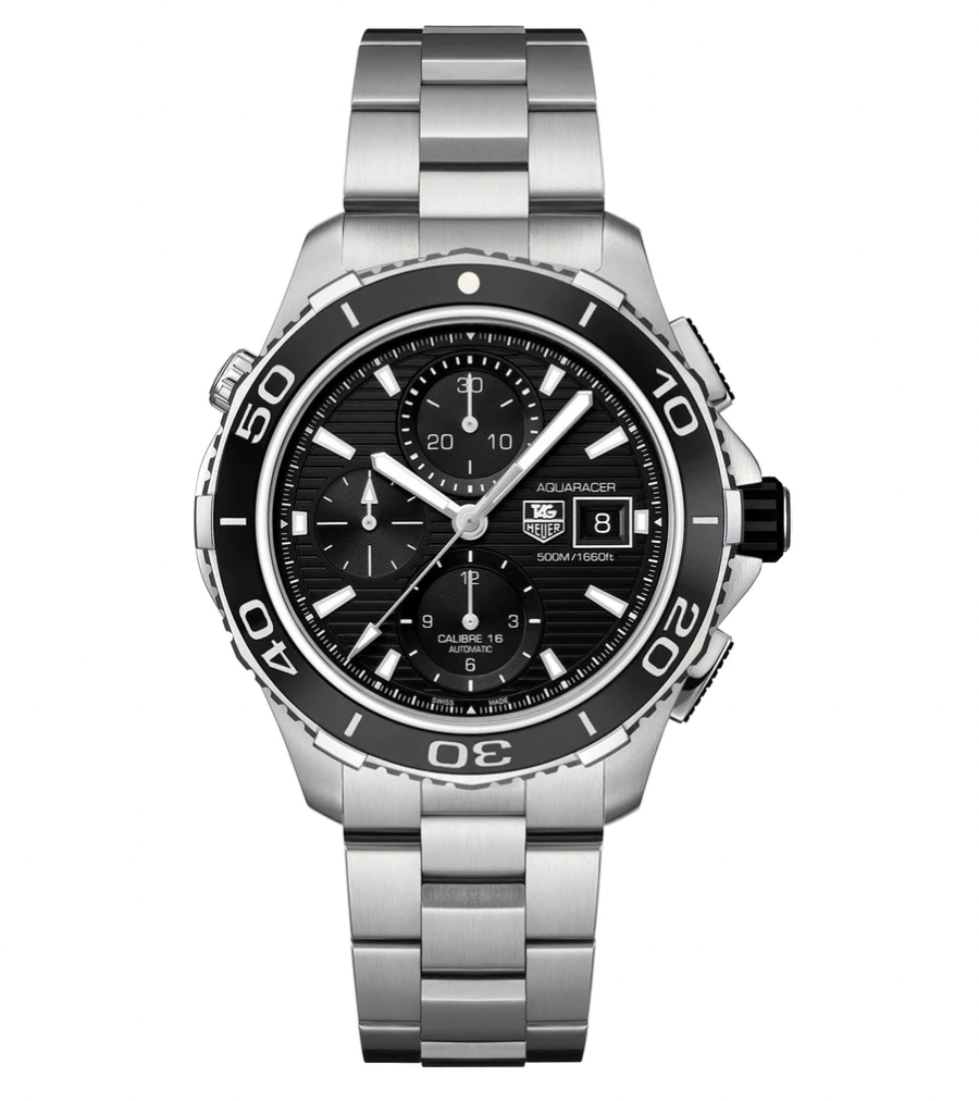 Men's watch / unisex  TAG HEUER, Aquaracer Chronograph D / 43mm, SKU: CAK2110.BA0833 | watchphilosophy.co.uk