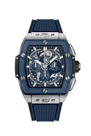 Men's watch / unisex  HUBLOT, Spirit Of Big Bang Titanium Blue Ceramic / 42mm, SKU: 642.NL.7170.RX | watchphilosophy.co.uk