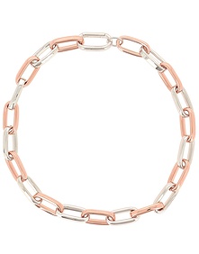 Forever Chic Rhodium - Pink Silver Necklace