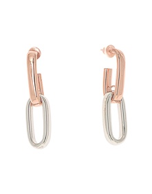 Forever Chic Rhodium - Pink Silver Earrings