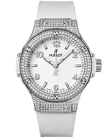 Big Bang Steel White Pave / 38mm