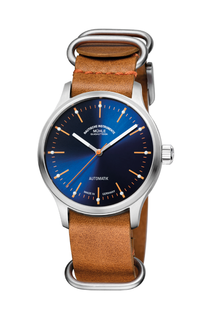 Men's watch / unisex  MÜHLE-GLASHÜTTE, Panova Blue / 40mm, SKU: M1-40-72-LB-II | watchphilosophy.co.uk