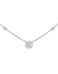 Joy Diamant Rond 0.20ct Diamond White Gold Necklace