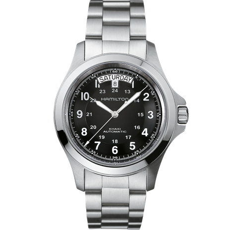 Men's watch / unisex  HAMILTON, Khaki Field King Auto /40mm, SKU: H64455133 | watchphilosophy.co.uk