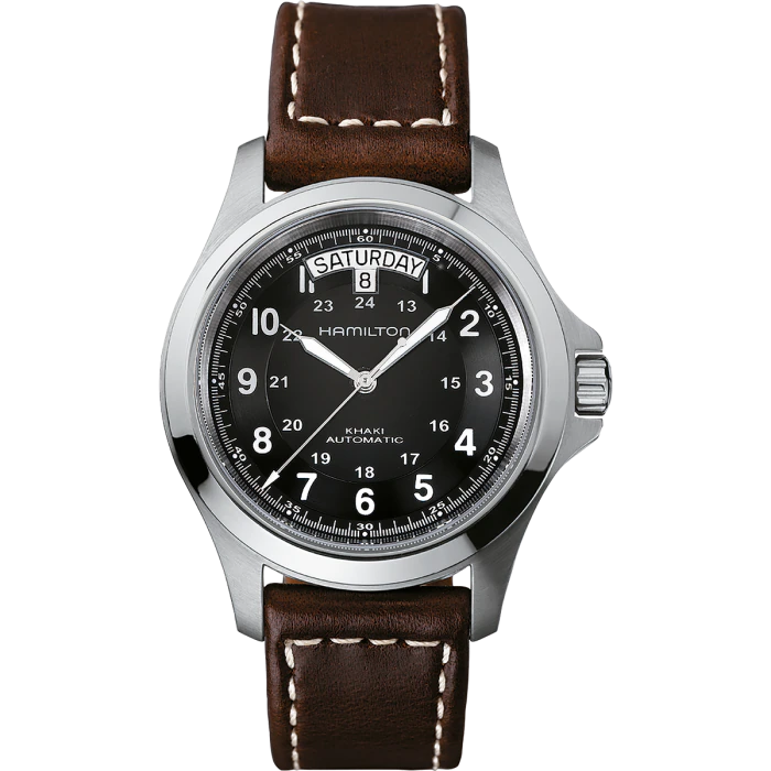 Men's watch / unisex  HAMILTON, Khaki Field King Auto /40mm, SKU: H64455533 | watchphilosophy.co.uk