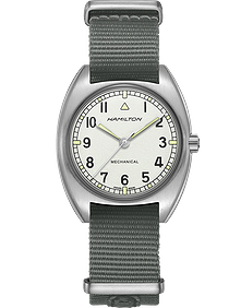 Khaki Aviation Pilot Pioneer Mechanical / 36mm x 33mm