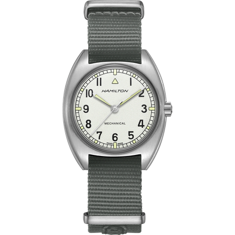 Men's watch / unisex  HAMILTON, Khaki Aviation Pilot Pioneer Mechanical / 36mm x 33mm, SKU: H76419951 | watchphilosophy.co.uk