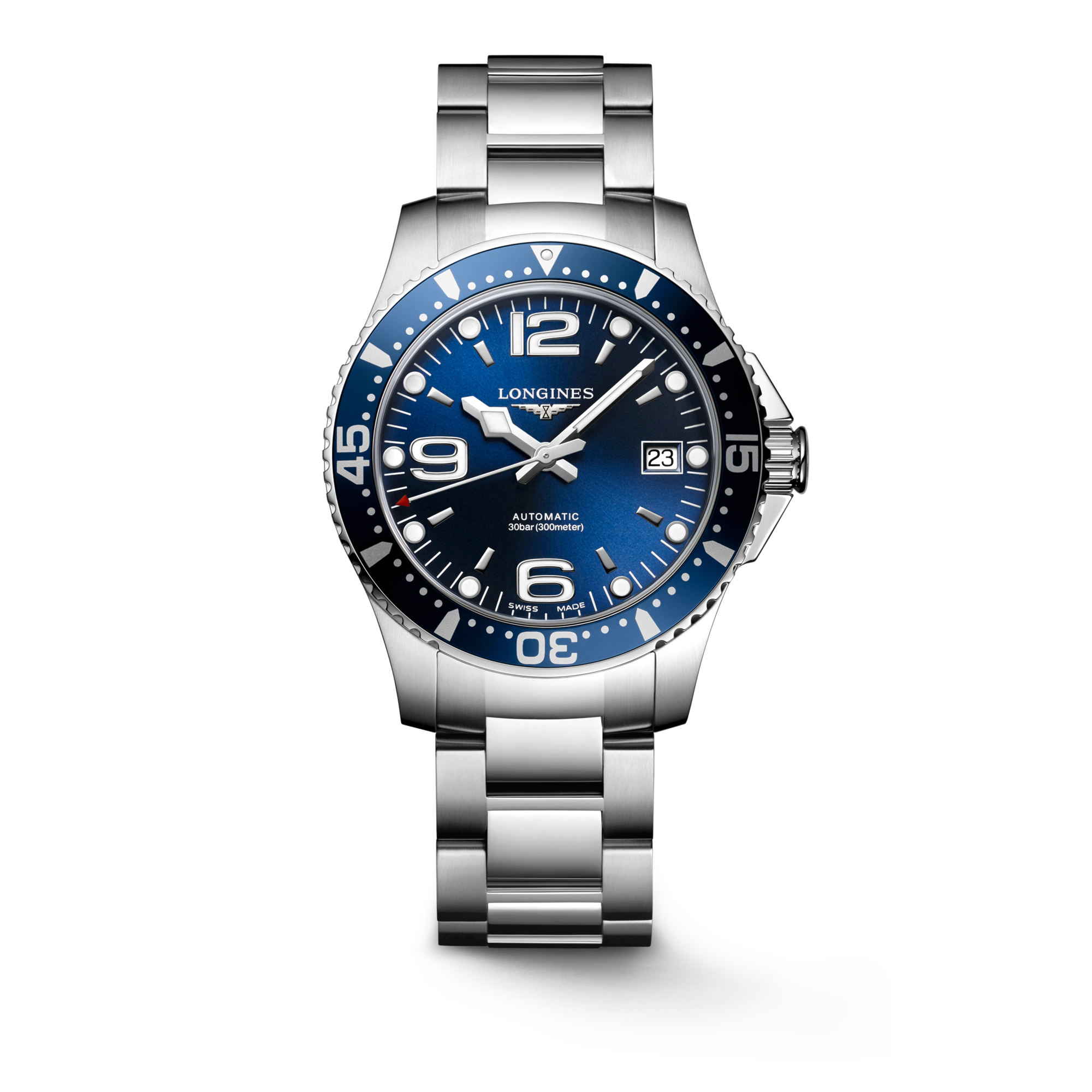 Men's watch / unisex  LONGINES, HydroConquest / 39mm, SKU: L3.741.4.96.6 | watchphilosophy.co.uk