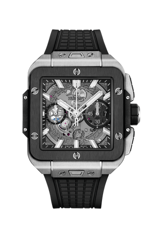 Men's watch / unisex  HUBLOT, Square Bang Unico Titanium Ceramic / 42mm, SKU: 821.NM.0170.RX | watchphilosophy.co.uk