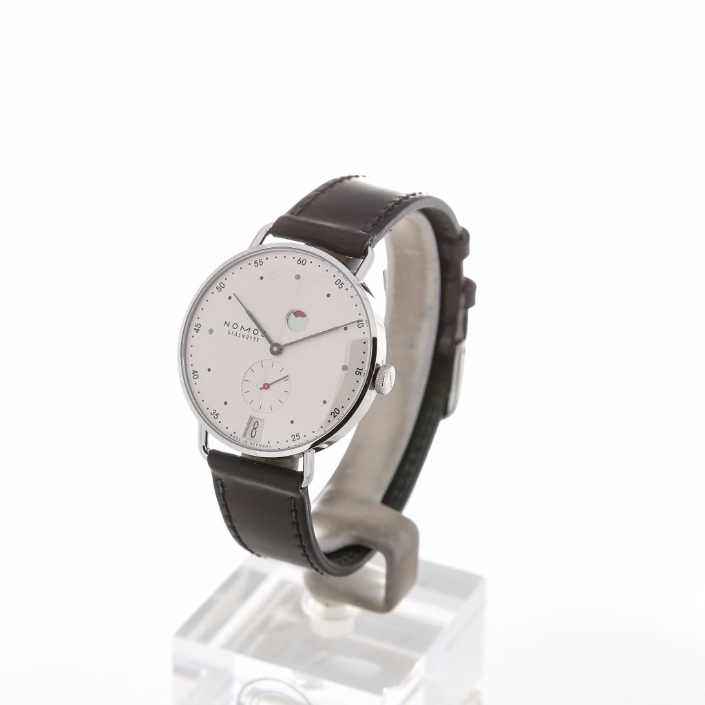 Men's watch / unisex  NOMOS GLASHÜTTE, Metro Date Power Reserve / 37mm, SKU: 1101 | watchphilosophy.co.uk