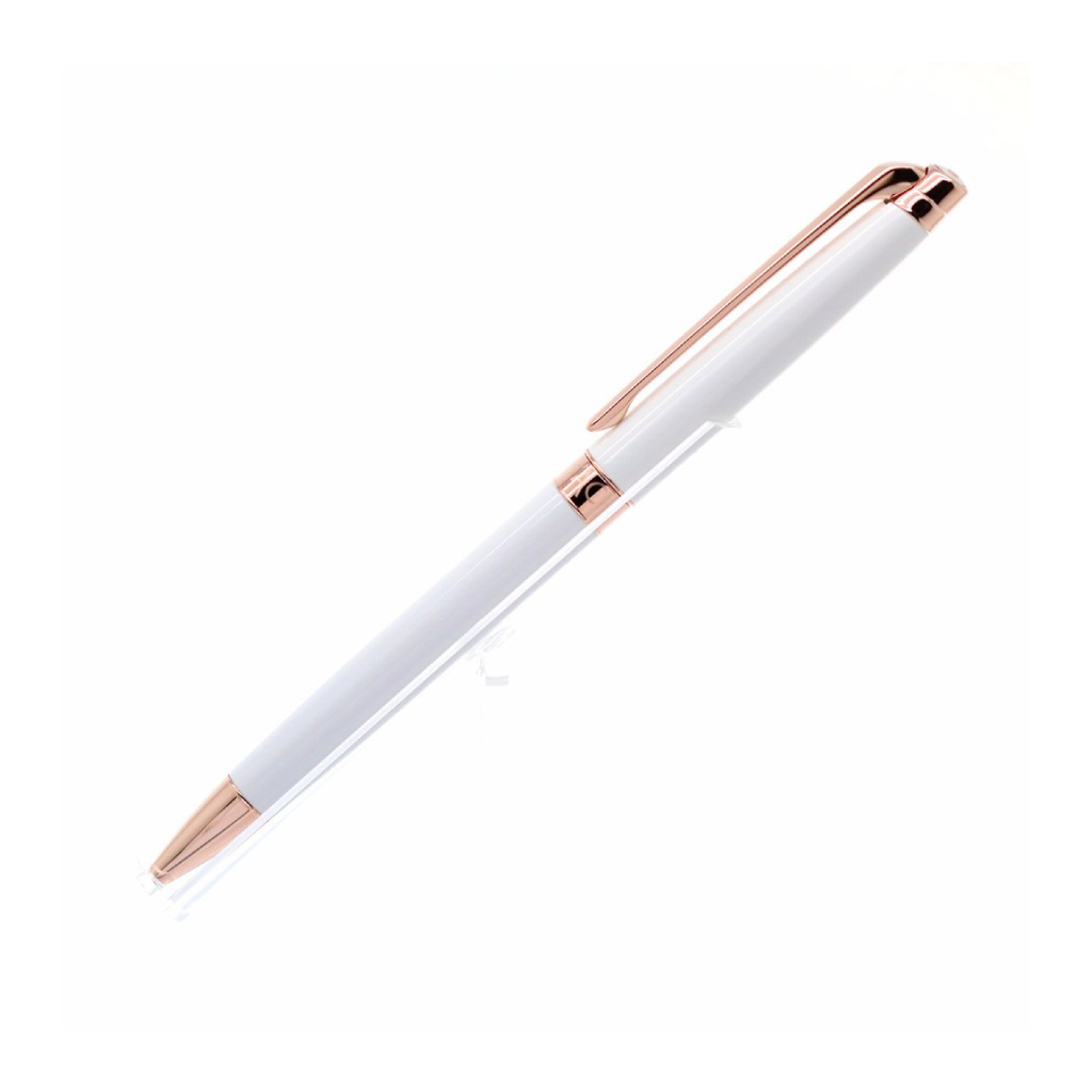  CARAN D’ACHE, Léman Slim White Rose Gold Ballpoint Pen, SKU: 4781.001 | watchphilosophy.co.uk