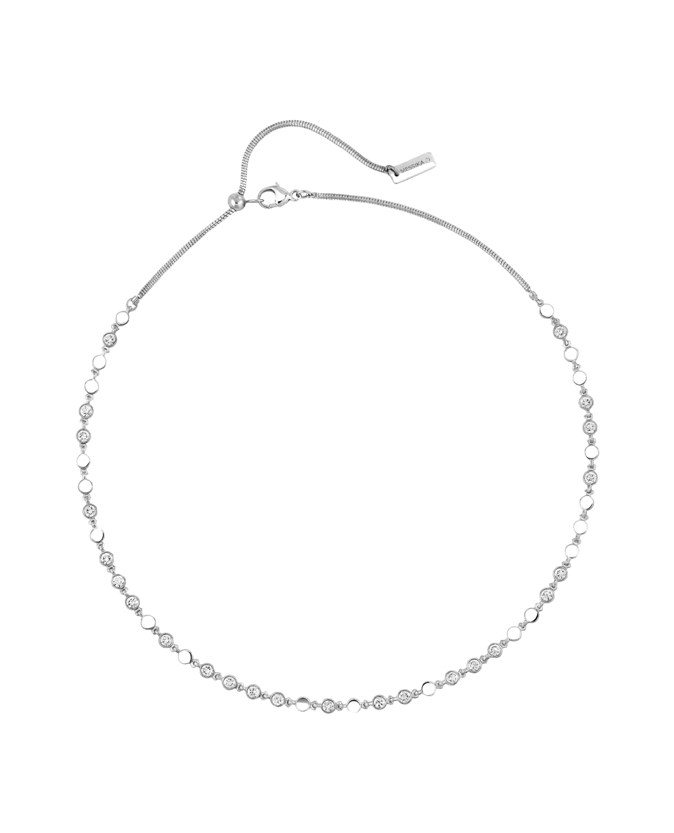 Women Jewellery  MESSIKA, D-Vibes SM White Gold Diamond Necklace, SKU: 12351-WG | watchphilosophy.co.uk