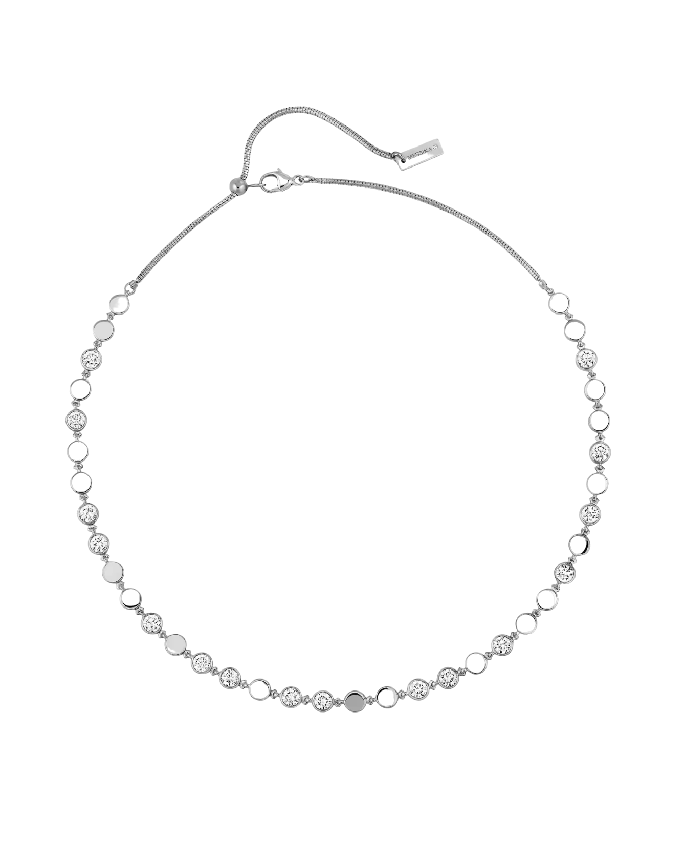 Women Jewellery  MESSIKA, D-Vibes MM White Gold Diamond Necklace, SKU: 12483-WG | watchphilosophy.co.uk