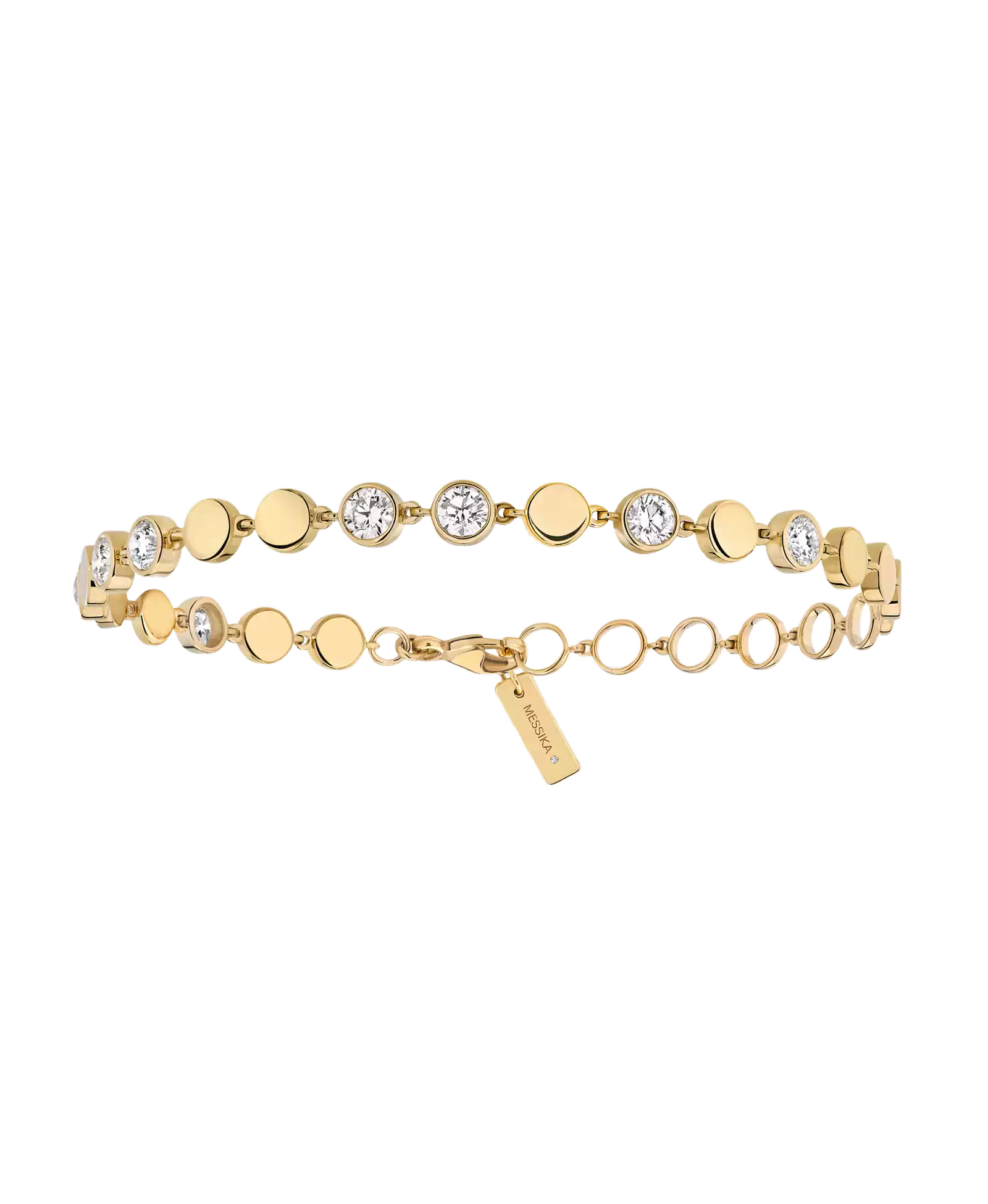 Women Jewellery  MESSIKA, D-Vibes MM Yellow Gold Diamond Bracelet, SKU: 12484-YG | watchphilosophy.co.uk