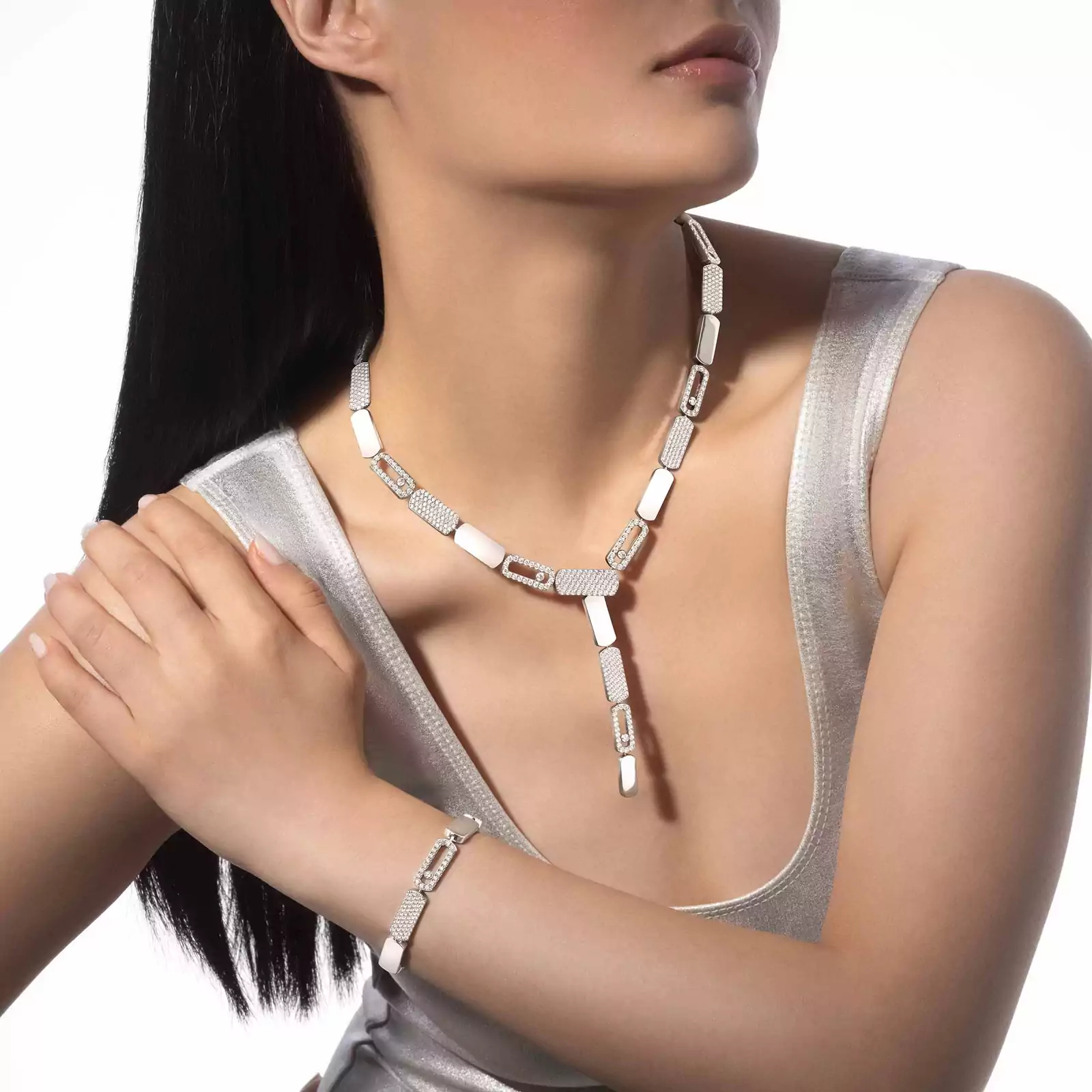 Women Jewellery  MESSIKA, Imperial Move LM White Gold Diamond Bracelet, SKU: 13790-WG | watchphilosophy.co.uk