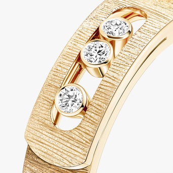 Women Jewellery / Unisex  MESSIKA, Move Noa Ciselé Yellow Gold Diamond Ring, SKU: 14482-YG | watchphilosophy.co.uk
