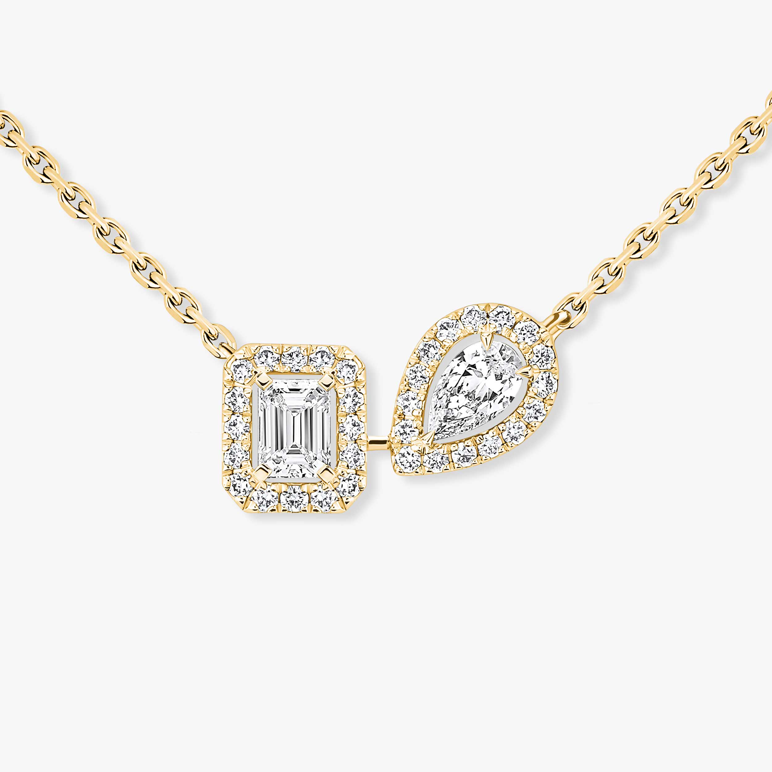 Women Jewellery  MESSIKA, My Twin Toi & Moi Yellow Gold Diamond Necklace, SKU: 14534-YG | watchphilosophy.co.uk