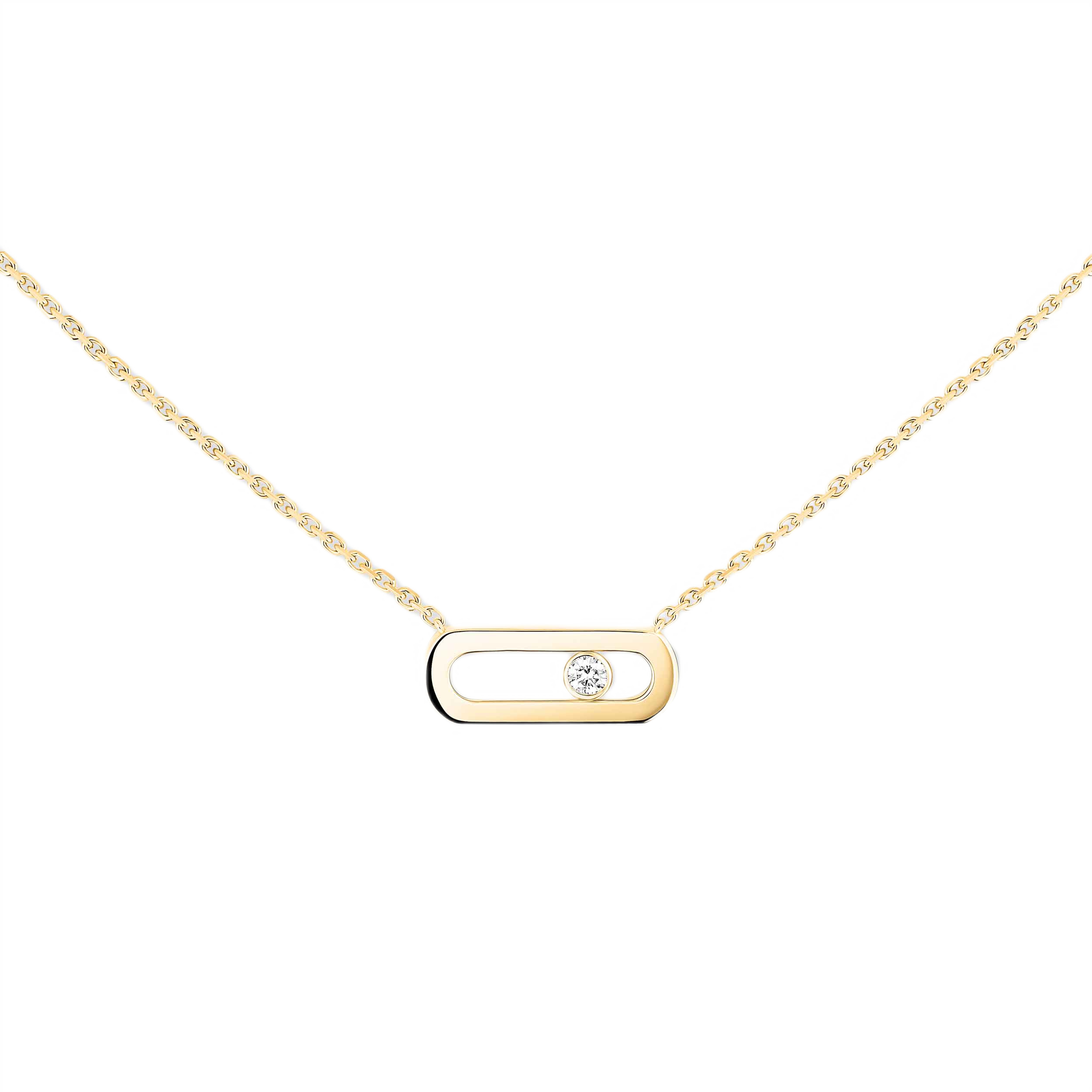 Women Jewellery  MESSIKA, Move Uno Yellow Gold Diamond Necklace, SKU: 14613-YG | watchphilosophy.co.uk