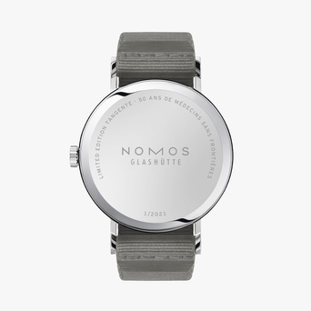 Men's watch / unisex  NOMOS GLASHÜTTE, Tangente 38 - 50 Ans De Medecins Sans Frontieres / 37.50mm, SKU: 165.S50 | watchphilosophy.co.uk