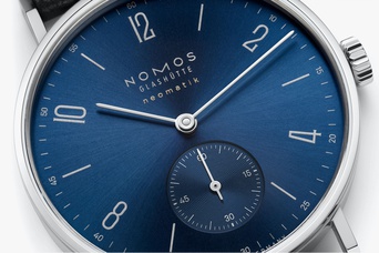 Ladies' watch  NOMOS GLASHÜTTE, Tangente Neomatik Blue Gold / 35mm, SKU: 190 | watchphilosophy.co.uk