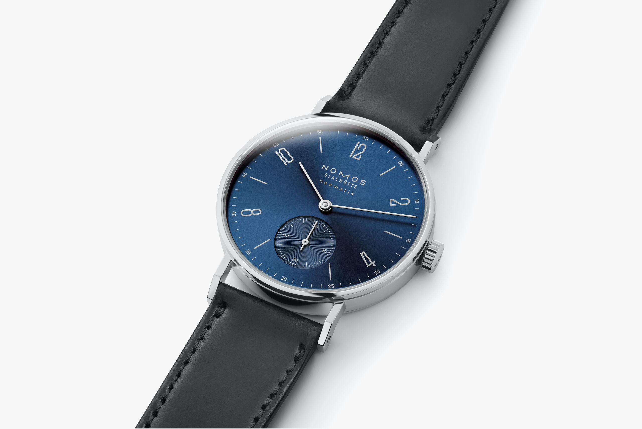 Ladies' watch  NOMOS GLASHÜTTE, Tangente Neomatik Blue Gold / 35mm, SKU: 190 | watchphilosophy.co.uk