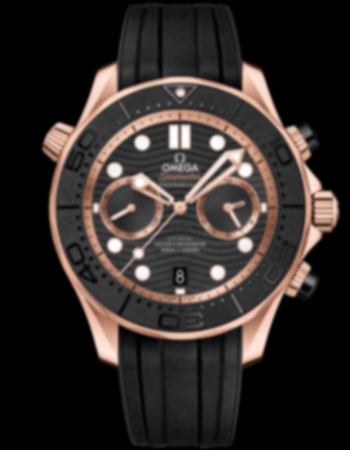 Men's watch / unisex  OMEGA, Diver 300m Co Axial Master Chronometer Chronograph / 44mm, SKU: 210.62.44.51.01.001 | watchphilosophy.co.uk