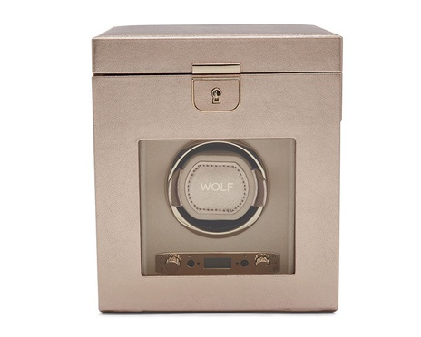  WOLF 1834, Palermo Single Watch Winder With Jewellery Storage, SKU: 213716 | watchphilosophy.co.uk