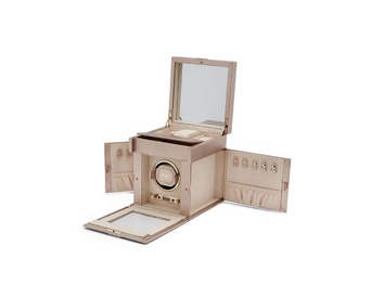  WOLF 1834, Palermo Single Watch Winder With Jewellery Storage, SKU: 213716 | watchphilosophy.co.uk