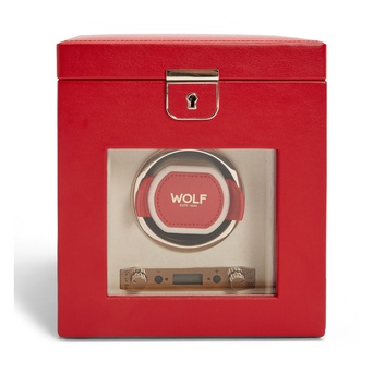  WOLF 1834, Palermo Single Watch Winder With Jewellery Storage, SKU: 213772 | watchphilosophy.co.uk