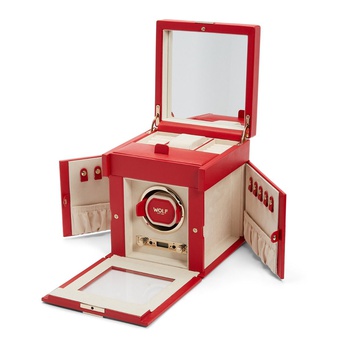  WOLF 1834, Palermo Single Watch Winder With Jewellery Storage, SKU: 213772 | watchphilosophy.co.uk