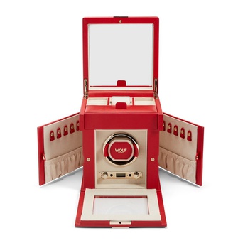  WOLF 1834, Palermo Single Watch Winder With Jewellery Storage, SKU: 213772 | watchphilosophy.co.uk